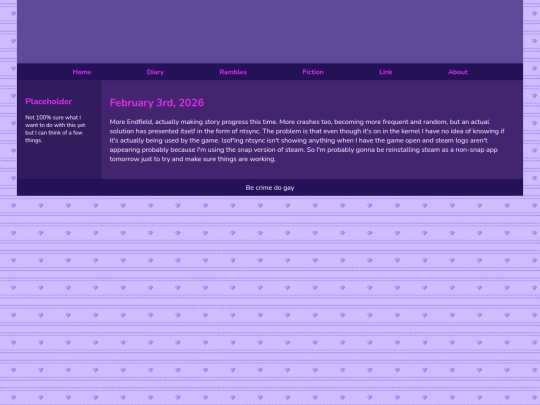 Diary/February 2026/February_3rd_2026 screenshot