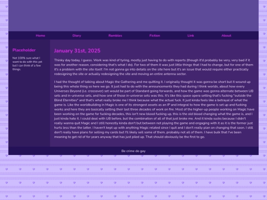 Diary/January 2025/January_31st_2025 screenshot