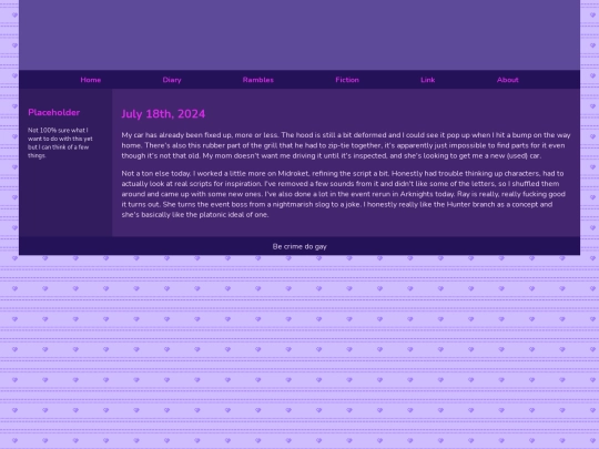Diary/July 2024/July_18th_2024 screenshot