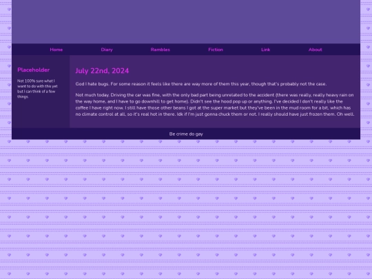 Diary/July 2024/July_22nd_2024 screenshot