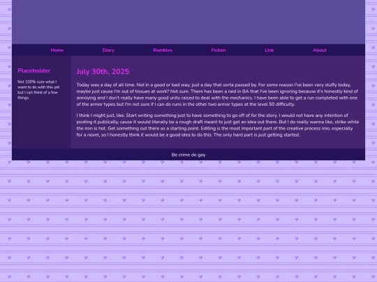 Diary/July 2025/July_30th_2025 screenshot