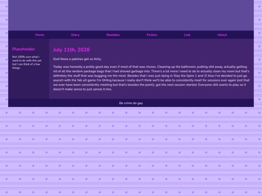 Diary/July 2026/July_11th_2026 screenshot