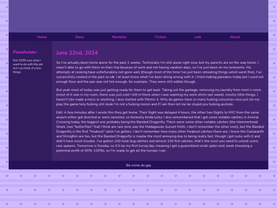 Diary/June 2024/June_22nd_2024 screenshot