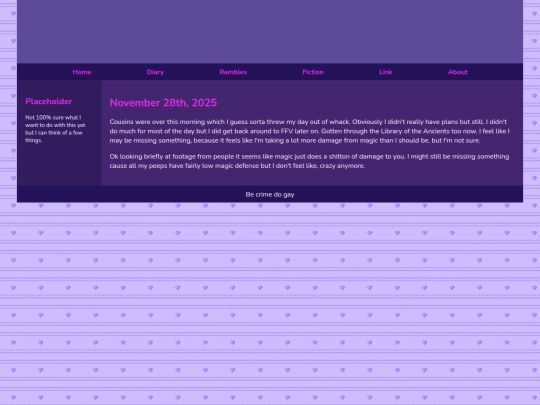 Diary/November 2025/November_28th_2025 screenshot