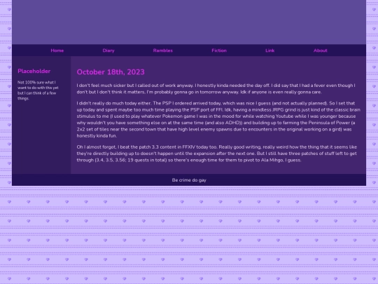 Diary/October 2023/October_18th_2023 screenshot