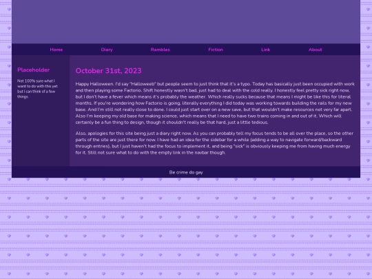 Diary/October 2023/October_31st_2023 screenshot