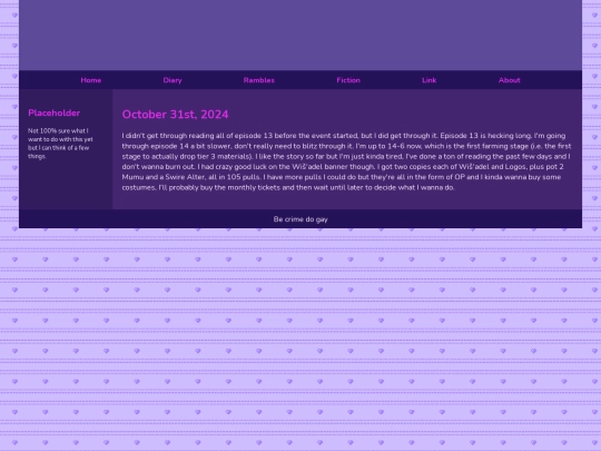 Diary/October 2024/October_31st_2024 screenshot