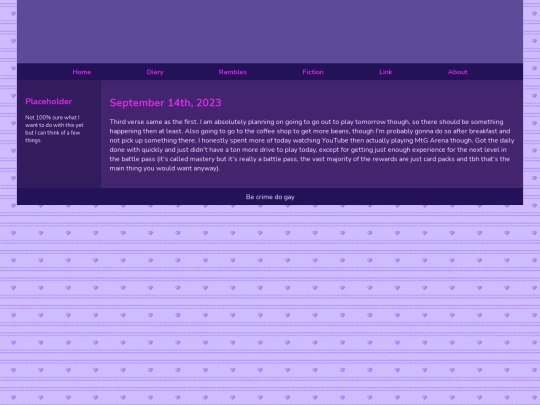 Diary/September 2023/September_14th_2023 screenshot