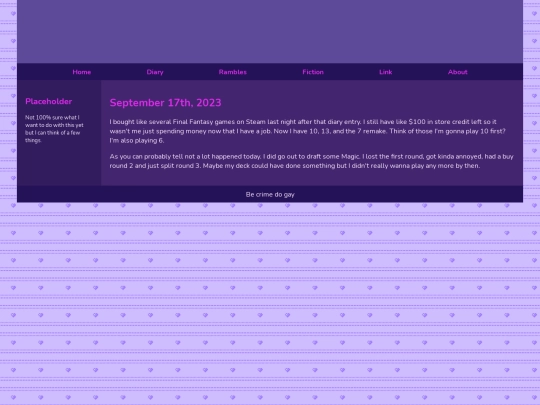 Diary/September 2023/September_17th_2023 screenshot