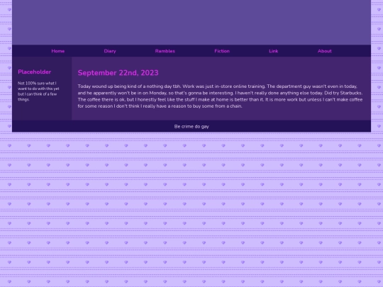 Diary/September 2023/September_22nd_2023 screenshot