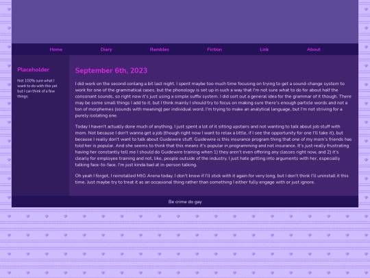 Diary/September 2023/September_6th_2023 screenshot