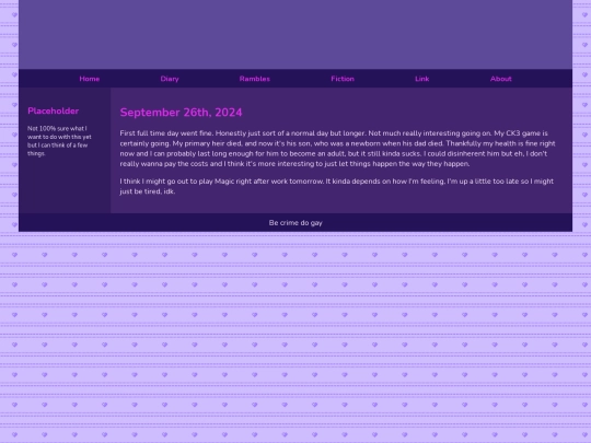 Diary/September 2024/September_26th_2024 screenshot