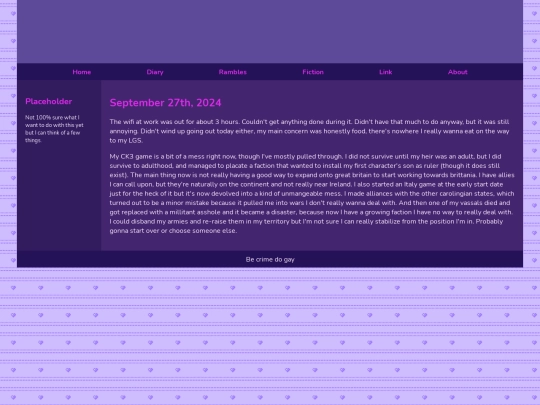 Diary/September 2024/September_27th_2024 screenshot