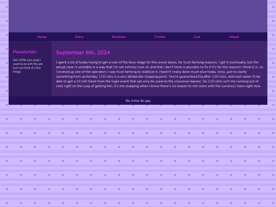 Diary/September 2024/September_6th_2024 screenshot