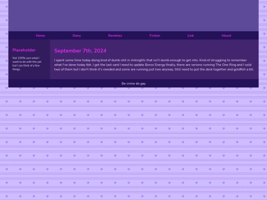 Diary/September 2024/September_7th_2024 screenshot