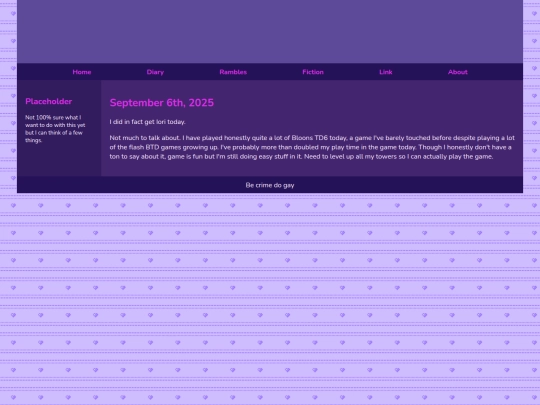 Diary/September 2025/September_6th_2025 screenshot