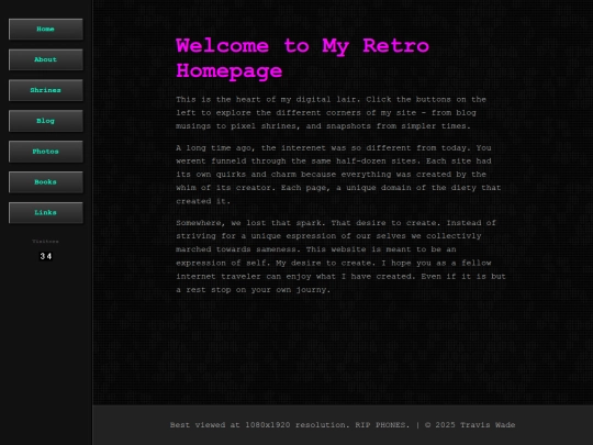 Homepage screenshot