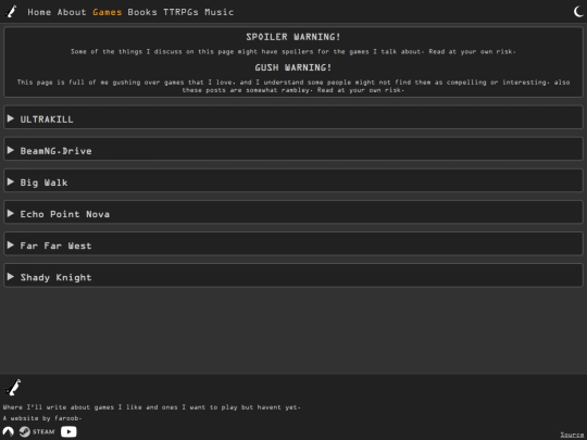 games screenshot