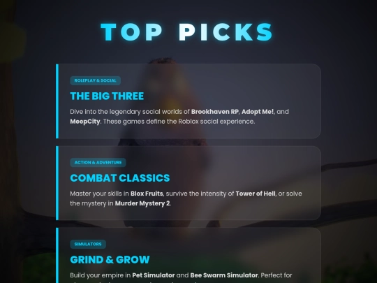 recommendations screenshot