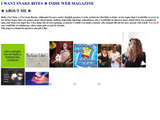 aboutme screenshot