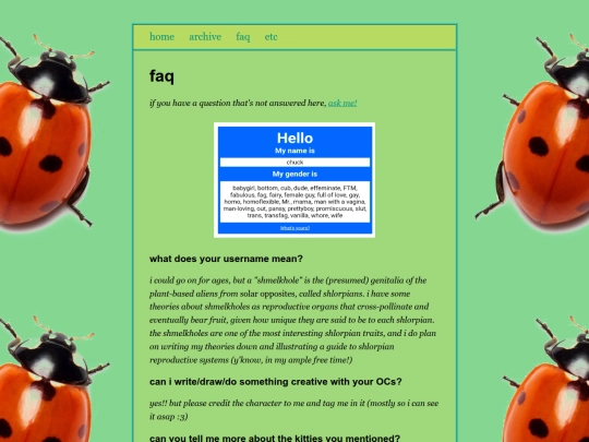 faq screenshot