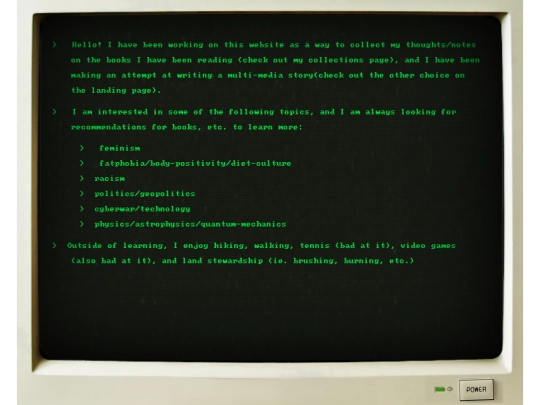info/about_me screenshot