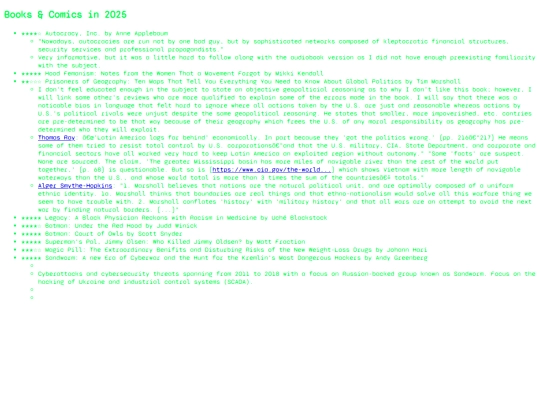 info/books/recent_reads screenshot