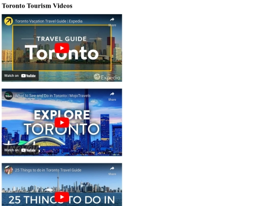 videos screenshot