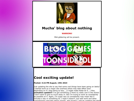 blog screenshot