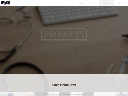 Products screenshot