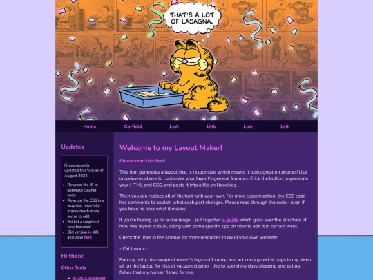 garfield screenshot