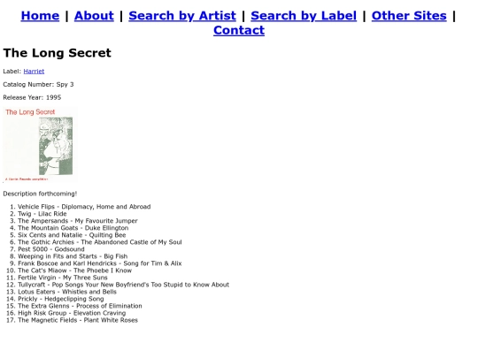 albums/longsecret screenshot