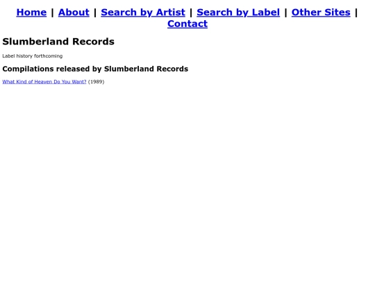 labels/slumberland screenshot