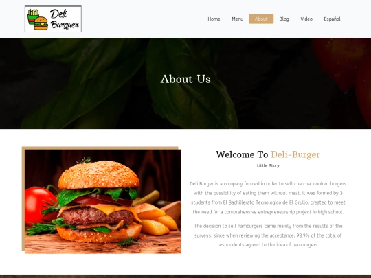DeliBurger/about screenshot