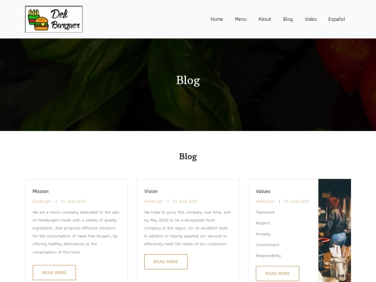 DeliBurger/blog screenshot