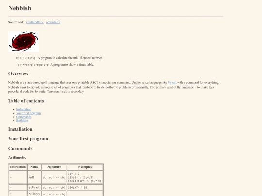 nebbish-docs screenshot