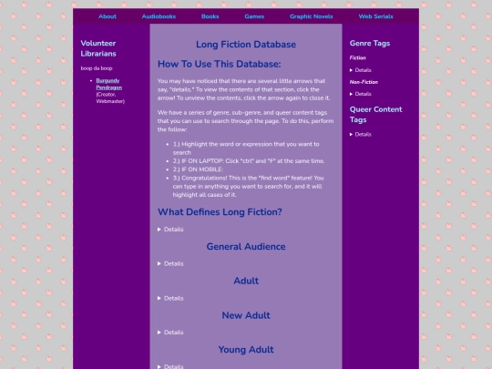 books/longfiction screenshot