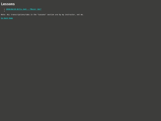 Misc/Lessons screenshot