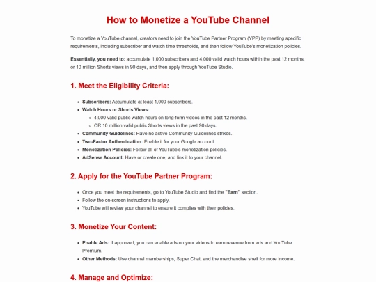 HowtoMonetizeaYouTubeChannel screenshot