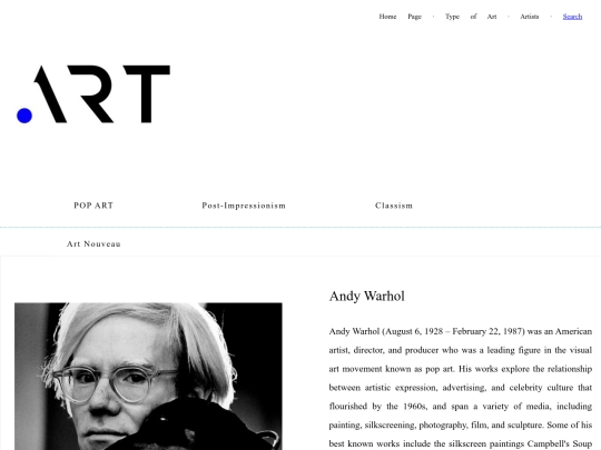Artists screenshot