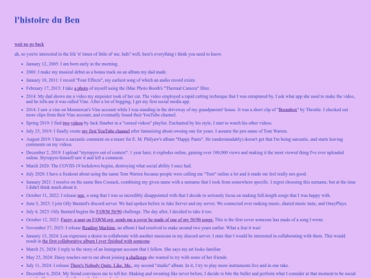 history screenshot