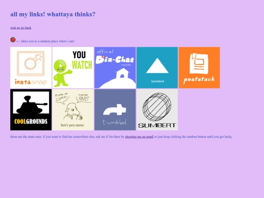 links screenshot