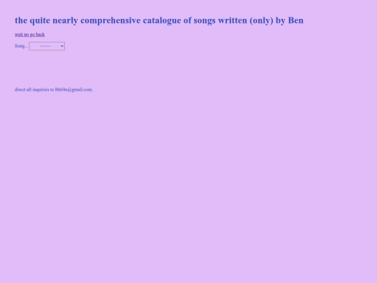 tunes/catalogue screenshot