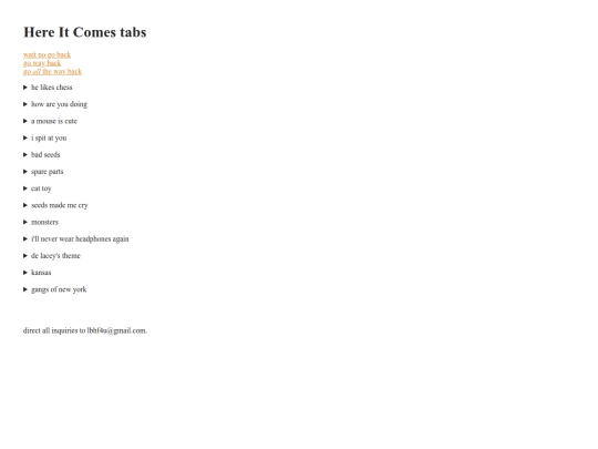 tunes/hereitcomestabs screenshot