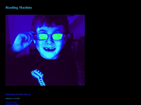 tunes/readingmachine screenshot