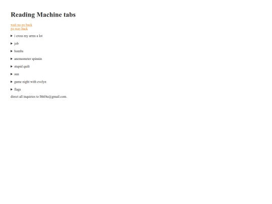 tunes/readingmachinetabs screenshot