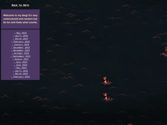 Blog screenshot