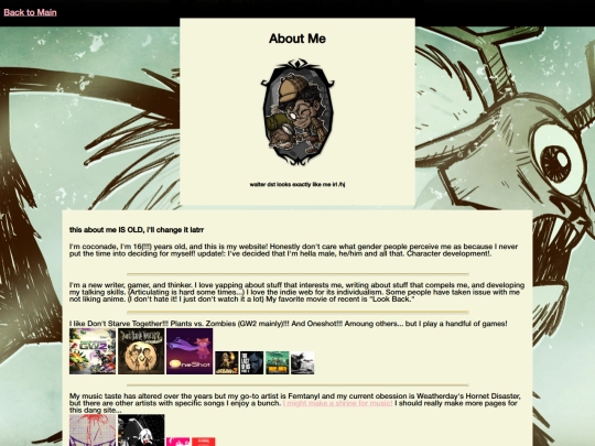 aboutme screenshot