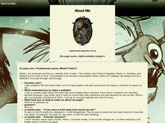 aboutme_old screenshot
