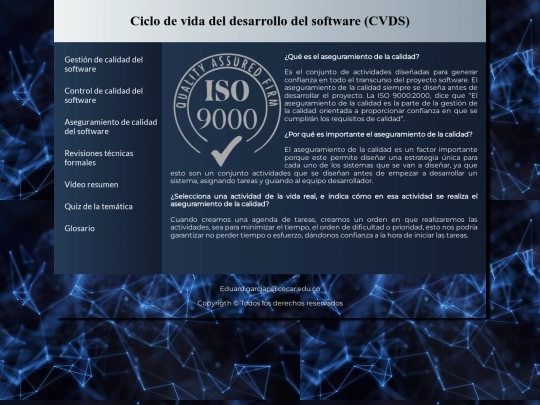 aseguramientoCalidad screenshot